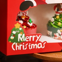 Boîte cadeau en papier rigide recyclable sur mesure avec laminage mat pour bonbons, gâteaux, sushis, emballages de Noël