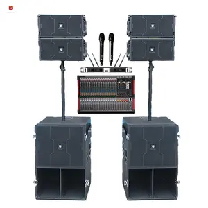 Professional best active crossover powered sound system single 10 inch line array speakers for concerts