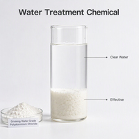 Chlorure de polyaluminium de haute pureté, poudre blanche PAC 30% pour les stations de traitement des eaux