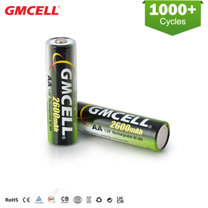 แบตเตอรี่แบบชาร์จได้ NiMH AA 1.2V 2600mAh แบตเตอรี่ AA NI-MH 1300mAh สำหรับรีโมทคอนโทรล - Product Image 2