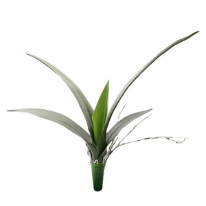 QIHAO Artificial Orchid Leaves Soft PVC High Simulation Home Decoration Living Room <b>Ornaments</b> - Product Image 2