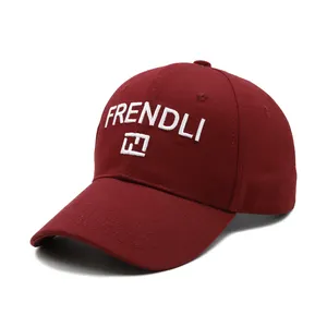 Vendita calda logo colore solido lettera su misura cappello di cotone ricamato 6 pannello sport all'aperto cappello bianco da baseball per gli uomini