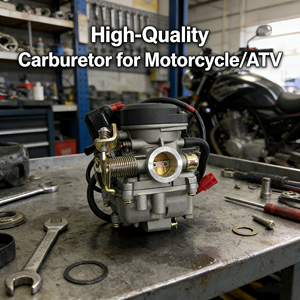 Nouveau carburateur en aluminium pour ATV GY6 <span class=keywords><strong>50cc</strong></span>, filtre à carburant Kymco pour CFMoto <span class=keywords><strong>50cc</strong></span>, modèle de véhicule de plage, pièce de rechange - Product Image 3