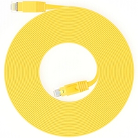 Cable de Red UTP Cat6 de Shenzhen D-sunty para Internet de Alta Velocidad, Cable Plano para Hogar y Oficina, Amarillo, IPTV y WiFi para Umidigi