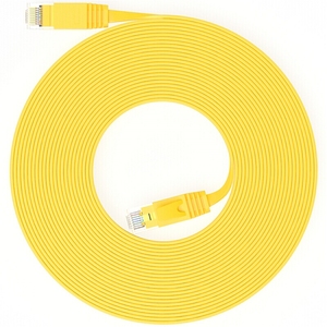 Cable de Red UTP Cat6 de Shenzhen D-sunty para Internet de Alta Velocidad, Cable Plano para Hogar y Oficina, Amarillo, IPTV y WiFi para Umidigi - Product Image 3