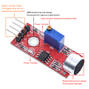 KY-037 High <strong>Sensitivity</strong> <strong>Sound</strong> Microphone <strong>Sensor</strong> Detection Module for <strong>Arduino</strong> AVR PIC - Product Image 3
