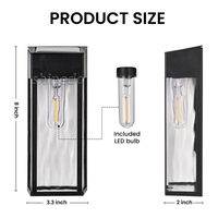 Lampe solaire moderne pour jardin, éclairage LED extérieur pour pelouse, lampes de chemin, éclairage paysager imperméable, décoration de cour, lumière au tungstène