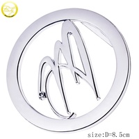 Fabricant fait de matériel de ceinture marque boucle de lettre creuse boucle de taille de forme ronde ajusteur de boucle vente en gros