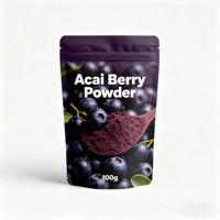 Private Label Puur Fruitpoeder Acai Bessenpoeder Natuurlijk Fruitpoeder Acai Poeder Acai Bessenpoeder