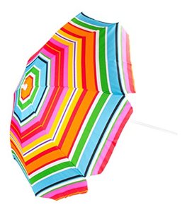 Sombrillas de Playa Plegables Impermeables para Arena, Sombrillas Resistentes al Viento para Exteriores, Sombrillas de Piscina con Rayas y Inclinación - Product Image 2