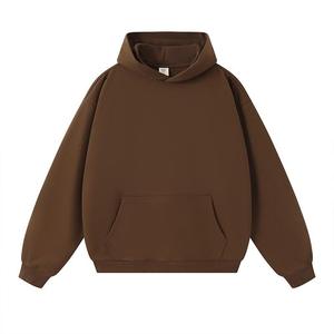 Sweat-shirt à capuche épais en coton de haute qualité pour homme, coupe oversize, personnalisable avec logo, vierge - Product Image 3