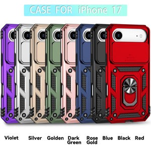 Canshiled เคสเกราะสำหรับ iPhone 17 Air 17 17PRO สูงสุด16 16E 15 <span class=keywords><strong>Pro</strong></span> 360เคสป้องกันโทรศัพท์มีขาตั้ง - Product Image 2