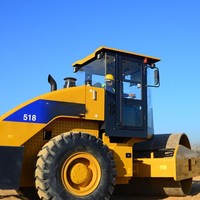Compacteur de sol de haute qualité 18 tonnes SEM518 129KW, rouleau compresseur vibrant à tambour unique en stock