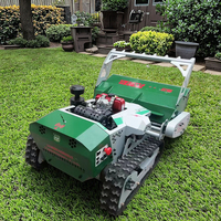 Livraison gratuite moteur diesel 13 HP industriel/bricolage tout-terrain multifonction en caoutchouc télécommande robot tondeuse à fléaux