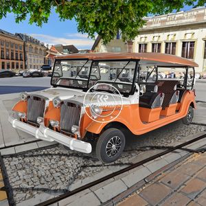 Voiture de golf électrique 8 places de type club car, type navette touristique ancienne, vente en gros 2025 - Product Image 2