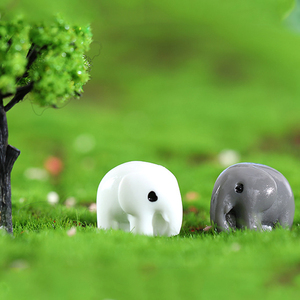Creative Resin Mini <b>Elephant</b> Miniatures for Landscape <b>Decorations</b> Tiny Animal Elefante Charm Desktop Ornaments DIY Accessories - Product Image 6
