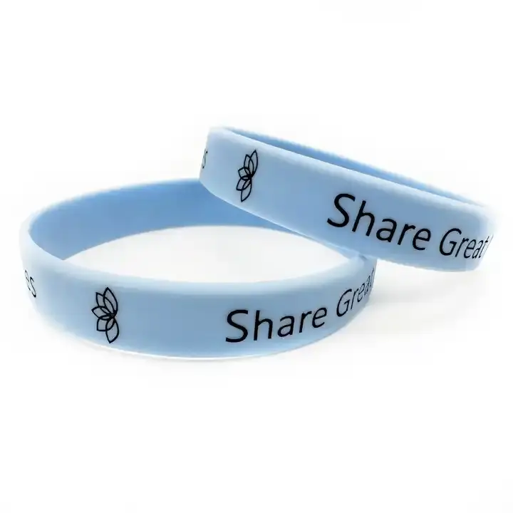 Bracciali con Logo personalizzato per regalo promozionale braccialetto di gomma cancro Glow Silicone cinturino da polso in Silicone costumi da polso