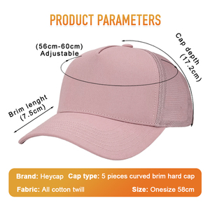 Casquette Trucker 5 Panneaux de Luxe Écologique et Durable en Sergé 100% Coton <span class=keywords><strong>avec</strong></span> Dos en Maille Respirante et Logo Personnalisé - Product Image 3