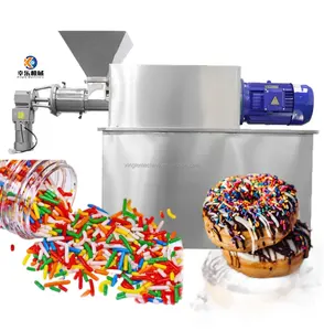 Volledige Automatische Cake Icing Bakken Sprinkles Confetti Extruder Cake Sprinkles Making Machine Voor Zoete Koekjes