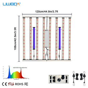 Lampada LED per Coltivazione LIWEIDA, Spettro Completo RGB, Alluminio IP65, 720W 6000K, Dimmerabile, Universale per Serre - Product Image 4