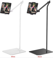 Usine Logo personnalisé boîte iDock élégant hauteur réglable iPad support de sol 360 Rotation aluminium tablette support de téléphone pour canapé-lit