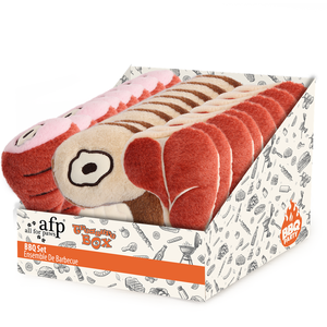 AFP Nouvel Arrivage Ensemble de jouets à mâcher pour animaux de compagnie 24PCS PDQ Box Dog Chew Toys Set Soft Fluffy Plush Latex Dog Squeaky Chewing Toy Set - Product Image 5
