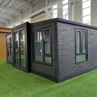 Maison conteneur préfabriquée de luxe moderne, sécurisée, portable, extensible, 20FT 40FT, 2, 3 ou 4 chambres