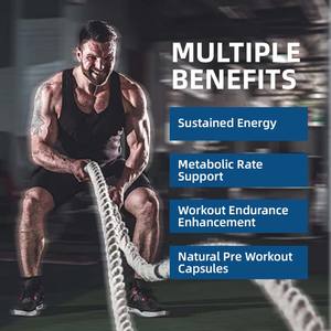 Integratore di Aminoacidi per Energia Sostenuta, Supporto del Tasso Metabolico, Miglioramento della Resistenza all'Allenamento, Capsule per lo Sviluppo Muscolare Magro - Product Image 2