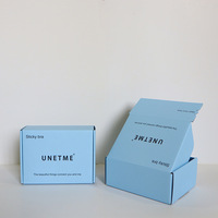 Emballage en papier personnalisé Carton ondulé Boîte postale auto-scellante avec bande adhésive Bande de déchirure facile Boîtes cadeaux