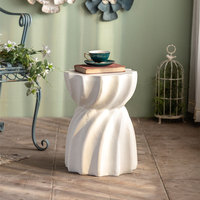 Table basse vintage de style romain 2026 pour l'extérieur et l'intérieur avec un matériau durable en oxyde de magnésium pour la salle à manger et l'hôtellerie