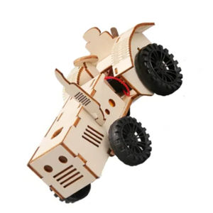OKYN-G5676 STEM Learning Educational Electronic Kit DIY <b>Wooden</b> Tractor <b>Toy</b> with Motor - Product Image 2