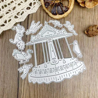 Matrice de découpe en métal pour carrousel, idéale pour albums photo DIY, boîtes cadeaux, cartes en papier, cartes de vœux et scrapbooking