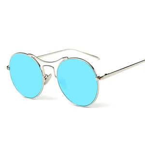 Womens Men's Designer Steampunk Sunglasses Trend 2022 Small Round Gafas De Sol Moda