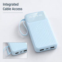 Power Bank Portabel 10000 Mah Grosir Dengan 4 Kabel, Charger Portabel, Power Bank Mini Darurat Eksternal