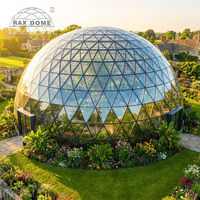 Dôme géodésique en verre RAXDOME 20M pour jardin botanique et serre événementielle