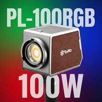 TOLIFO PL-100RGB portable 100W RVB COB LED lumière vidéo lumière de photographie de studio de taille de paume avec batterie rechargeable intégrée