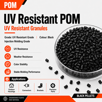 Granulés de polyoxyméthylène (POM) haute résistance aux UV, matière première plastique, qualité moulage par injection, résistance à la traction 68 MPa