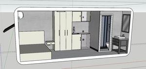 Casa Mobile Prefabbricata a Capsula Stile Apple 2024 con Cucina e Bagno per Hotel e Bed & Breakfast - Product Image 3