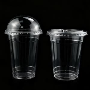 अनुकूलित प्लास्टिक कप 16 औंस निपटान कॉफी कप बुलबुला चाय बोबा ठंडा नींबू चाय के साथ नींबू चाय प्लास्टिक कप - Product Image 5