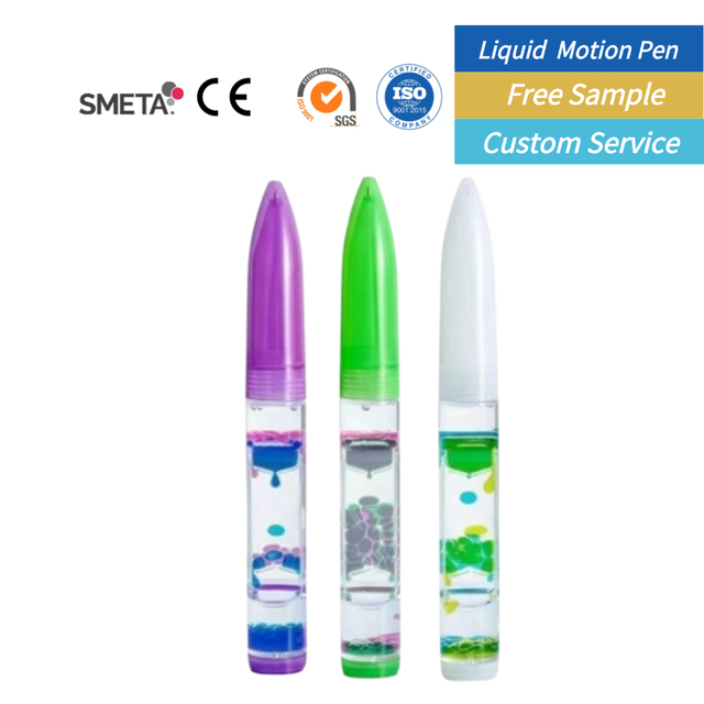 OEM/ODM New Liquid Motion Timer Pen Multi Colored Fidget Toy for Kids Adults Stress Anxiety Relief Office Desk Novelty Gift