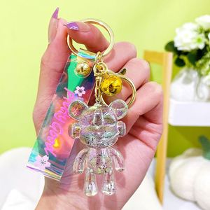 Wholesale Fashion Bag Car Pendant Charm <b>Key</b> <b>Chain</b> Keyring Acrylic Cute Music Headset Bear Keychain - Product Image 4