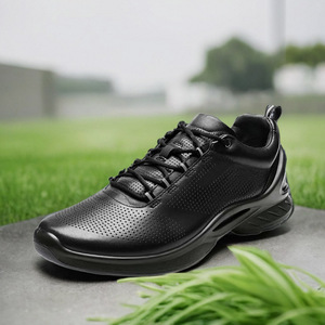 Chaussures d'entraînement en cuir noir pour hommes avec boucle pivotante, respirantes, résistantes à l'usure, antidérapantes, pour le fitness et le cross-training - Product Image 2
