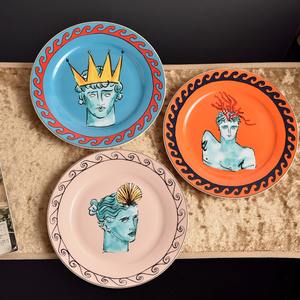 Poseidon cerámica hueso China calcomanía creativa bistec plato de postre occidental vajilla decoración del hogar vajilla - Product Image 1