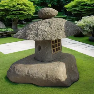 Custom Home Stone Japanese Lantern Garden Outdoor Pagoda Lanterns