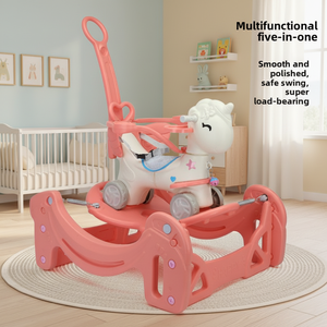 <span class=keywords><strong>Cavallo</strong></span> <span class=keywords><strong>a</strong></span> <span class=keywords><strong>Dondolo</strong></span> e Trampolino 2-in-1 Mishore, Regalo di Primo Compleanno per Bambini, <span class=keywords><strong>Cavallo</strong></span> Saltante Anti-Ribaltamento - Product Image 6