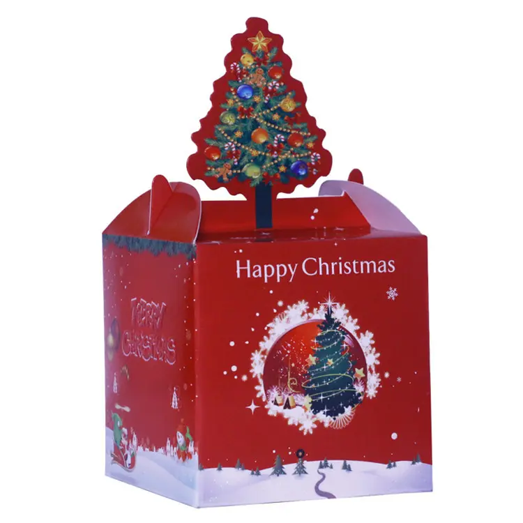 New Design Christmas Apple Box Packaging Creative Christmas Eve Christmas Candy Gift Box Custom