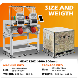 Meilleure machine à broder commerciale à 2 têtes, grande surface de broderie, machine à broder Bordadora - Product Image 6