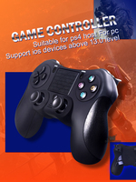 Manette de jeu sans fil DATA FROG Bt pour console PS4 Jeux pour Playstation Gamepad, PC/IOS Joystick à double vibration