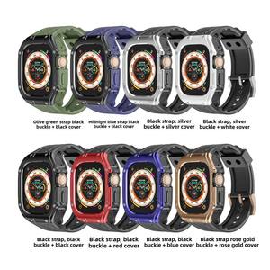 Sport TPU <b>Watch</b> Straps with Bumper PC <b>Case</b> for Apple <b>Watch</b> Ultra 49mm for Women Men Breathable Soft <b>Watch</b> Band - Product Image 3