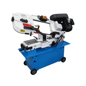 7" Metal cutting band saw machine BS712N 1.1KW Universal Table Band saw Machines with Belt Drive hydraulic water coolant pump